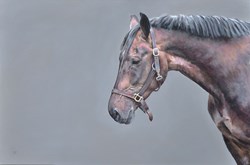 Pondering by Vicky Palmer - Original Painting on Stretched Canvas sized 30x20 inches. Available from Whitewall Galleries
